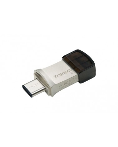 icecat_Transcend JetFlash 890 unidad flash USB 128 GB USB Type-A   USB Type-C 3.2 Gen 1 (3.1 Gen 1) Negro, Plata