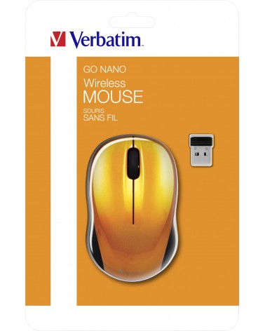 icecat_Verbatim Go Nano myš Pro praváky i leváky RF bezdrátový 1600 DPI