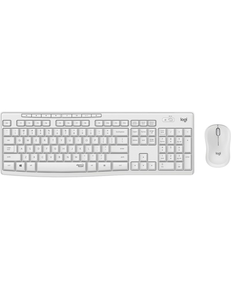icecat_Logitech MK295 Silent Wireless Combo keyboard RF Wireless QWERTZ German White