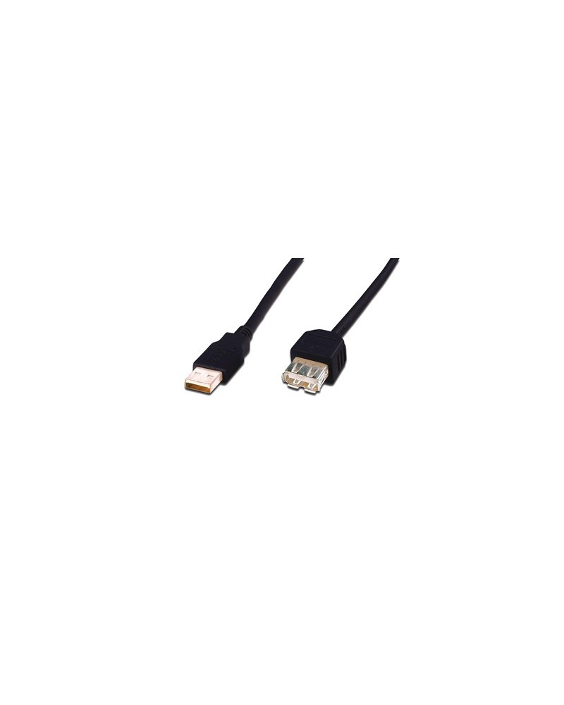 icecat_ASSMANN Electronic USB 2.0 Verlängerungskabel, Typ A St Bu, 1.8m, USB 2.0 konform, sw
