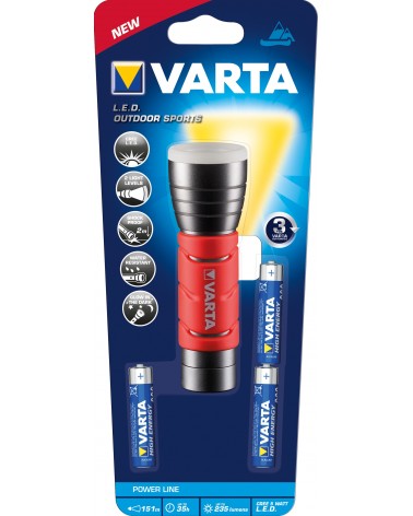 icecat_Varta 17627101421 Black, Red Hand flashlight LED
