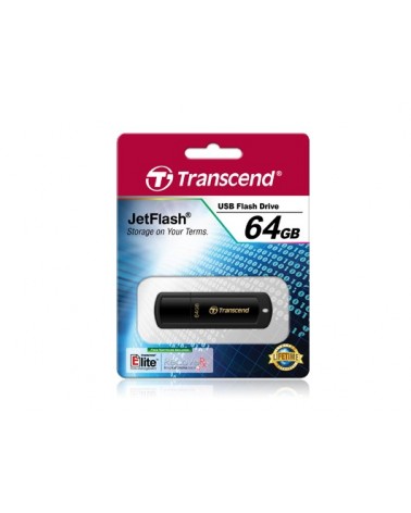 icecat_Transcend JetFlash 350 USB paměť 64 GB USB Typ-A 2.0 Černá