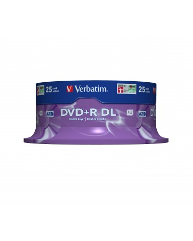 icecat_Verbatim DVD+R Double Layer 8x Matt Silver 25pk Spindle 8,5 GB DVD+R DL 25 pz