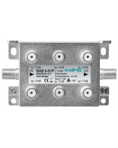 icecat_Axing BAB 6-01P Divisor de señal para cable coaxial Gris