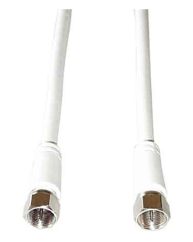 icecat_e+p FA 25 coaxial cable 2.5 m F plug White