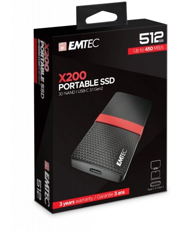icecat_Emtec X200 512 GB Negro, Rojo