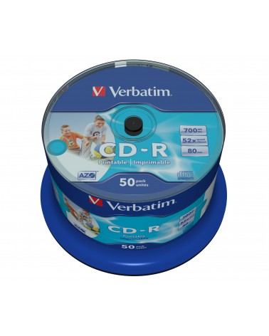 icecat_Verbatim CD-R AZO Wide Inkjet Printable no ID 700 MB 50 pieza(s)
