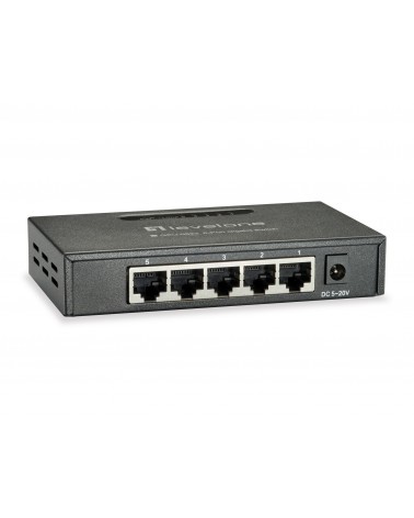 icecat_LevelOne GEU-0523 network switch Unmanaged Gigabit Ethernet (10 100 1000) Black