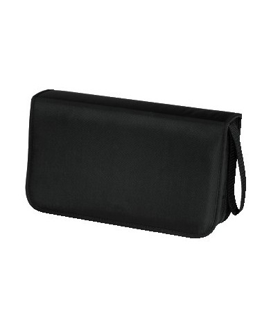 icecat_Hama CD Wallet Nylon 80, black 80 discos Negro