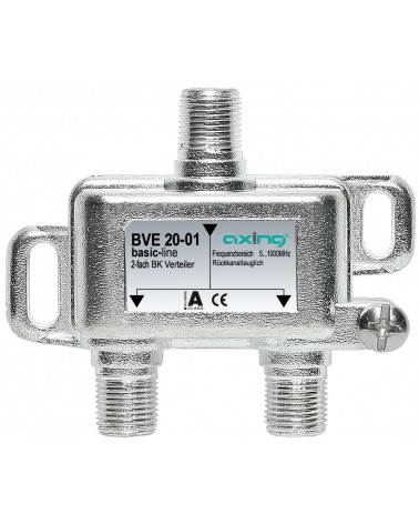 icecat_Axing BVE020011 Divisor de señal para cable coaxial Acero inoxidable