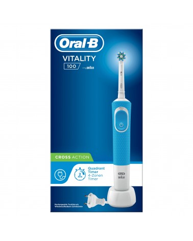 icecat_Oral-B Vitality 100 CrossAction Erwachsener Rotierende-vibrierende Zahnbürste Weiß