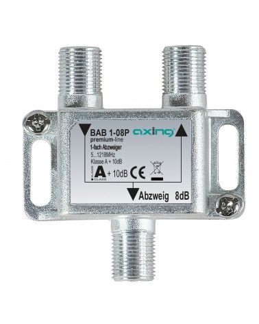 icecat_Axing BAB 1-08P Divisor de señal para cable coaxial Gris
