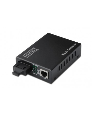 icecat_Digitus Fast Ethernet, RJ-45 SC konvertor síťové kabeláže 100 Mbit s 1310 nm Vícevidové Černá