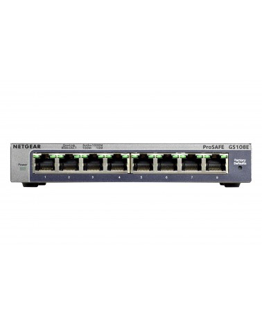 icecat_Netgear GS108E Managed Gigabit Ethernet (10 100 1000) Black