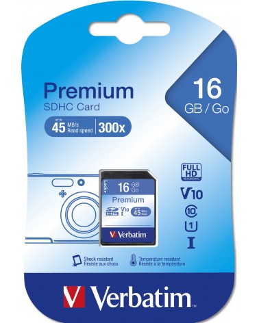 icecat_Verbatim Premium Speicherkarte 16 GB SDHC Klasse 10