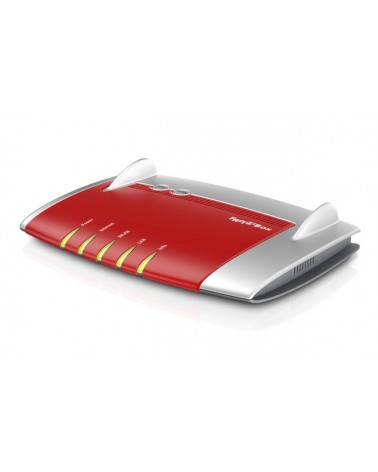 icecat_AVM FRITZ!Box 4040 router wireless Gigabit Ethernet Dual-band (2.4 GHz 5 GHz) Rosso, Argento
