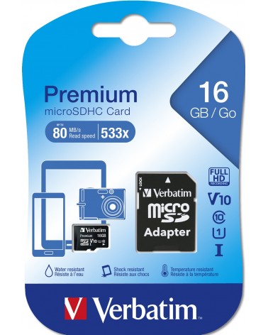 icecat_Verbatim Premium memoria flash 16 GB MicroSDHC Clase 10