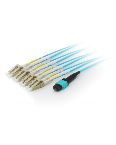icecat_Equip 25556507 optický kabel 5 m MTP 4x LC OM4 Azurová