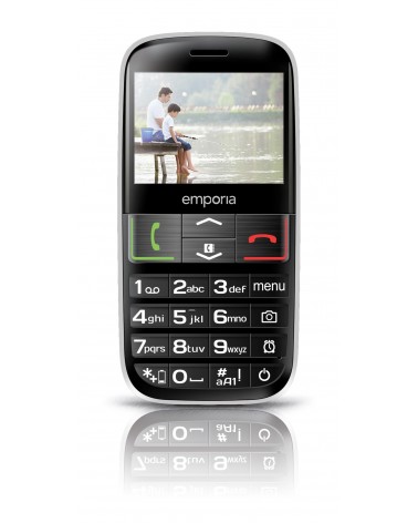 icecat_Emporia EUPHORIA 5,84 cm (2.3") 90 g Noir, Argent Téléphone pour seniors