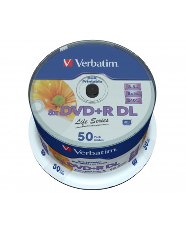 icecat_Verbatim 97693 prázdné DVD 8,5 GB DVD+R DL 50 kusů