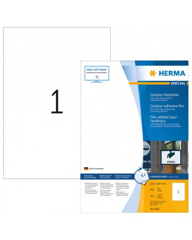 icecat_HERMA 9501 self-adhesive label Rectangle Permanent White 50 pc(s)