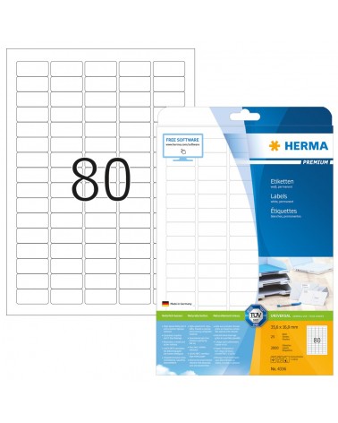 icecat_HERMA Labels Premium A4 35.6x16.9 mm white paper matt 2000 pcs.