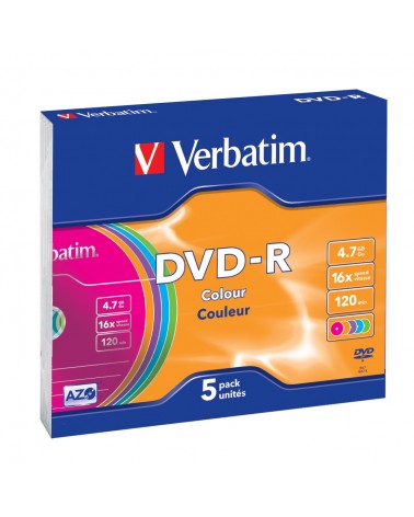 icecat_Verbatim DVD-R Colour 4,7 GB 5 kusů