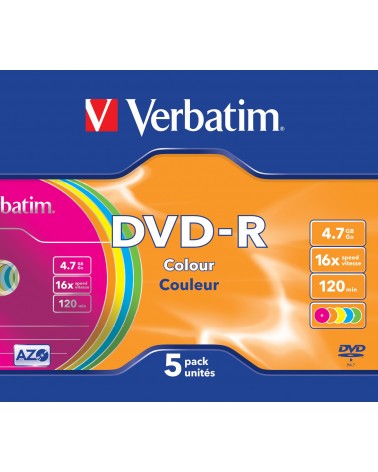 icecat_Verbatim DVD-R Colour 4,7 GB 5 kusů