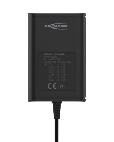 icecat_Ansmann 1201-0023 power adapter inverter Indoor 12 W Black