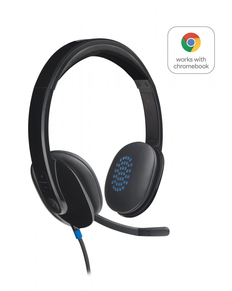 icecat_Logitech H540 USB Computer Headset Avec un son haute définition et des commandes sur l'oreillette