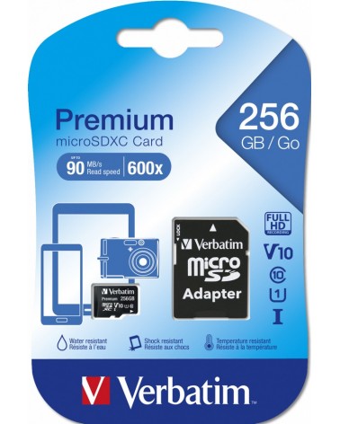 icecat_Verbatim 256GB microSDHC SDXC paměťová karta MicroSDXC UHS-I Třída 10