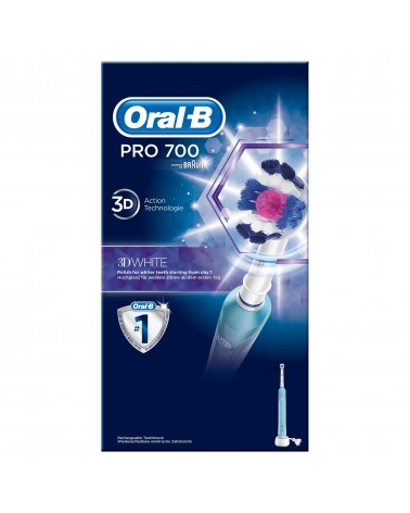 icecat_Oral-B PRO 700 Adulte Brosse à dents rotative oscillante Bleu, Blanc