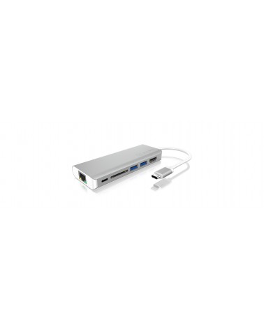 icecat_ICY BOX IB-DK4034-CPD Kabel USB 3.2 Gen 1 (3.1 Gen 1) Type-C Stříbrná, Bílá