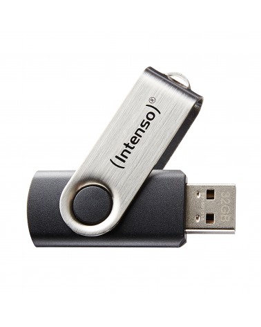 icecat_Intenso Basic Line USB paměť 8 GB USB Typ-A 2.0 Černá, Stříbrná