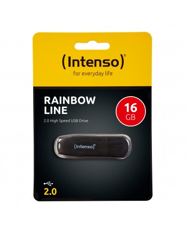 icecat_Intenso Rainbow Line unidad flash USB 16 GB USB tipo A 2.0 Negro