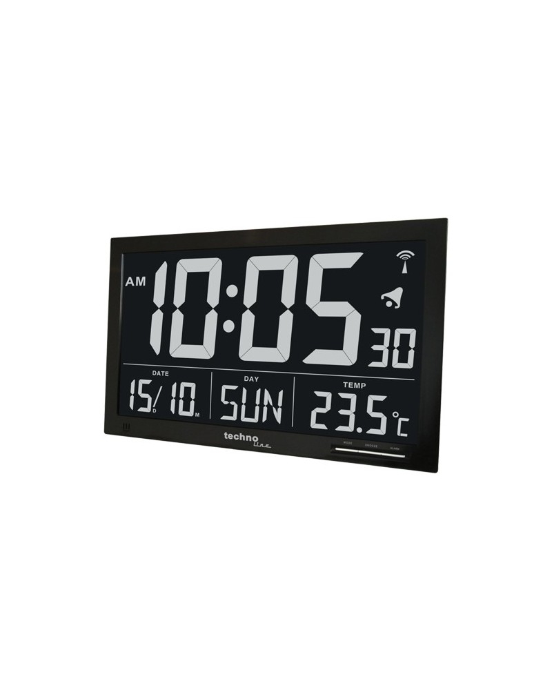 icecat_Technoline WS 8007 reloj de repisa o sobre mesa Reloj de sobremesa digital Rectangular Negro