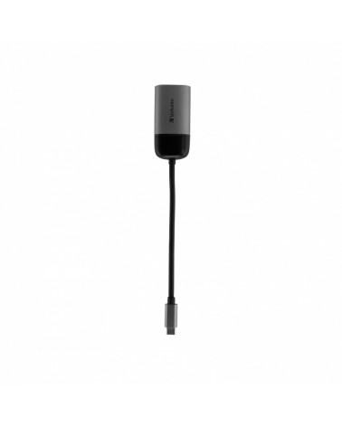 icecat_Verbatim 49145 adaptador de cable de vídeo 0,01 m USB Tipo C VGA (D-Sub) Negro, Plata