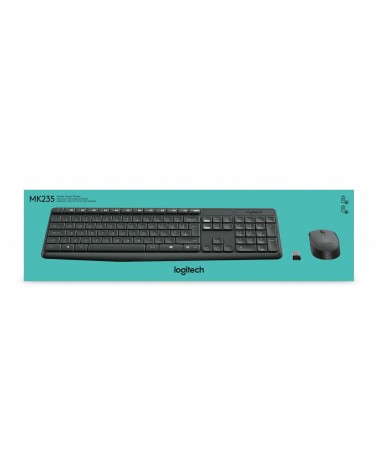 icecat_Logitech MK235 klávesnice RF bezdrátový QWERTZ Německý Šedá