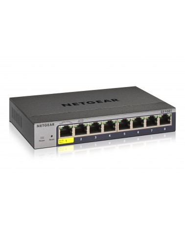 icecat_Netgear GS108Tv3 Managed L2 Gigabit Ethernet (10 100 1000) Grau