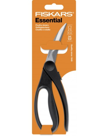 icecat_Fiskars 1023819 kitchen scissors 23 cm Black, Stainless steel Poultry