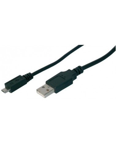 icecat_Digitus USB 2.0 Anschlusskabel, Typ A - micro B St St, 1.8m, USB 2.0 konform, sw