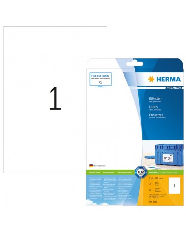 icecat_HERMA 5065 étiquette à imprimer Blanc Imprimante d'étiquette adhésive