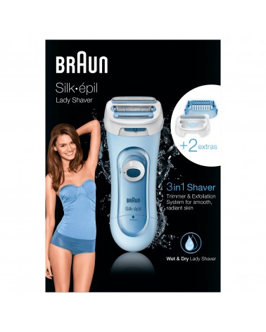 icecat_Braun Silk-épil 3 81653271 maquinilla de afeitar para mujer 3 cabezal(es) Recortadora Azul