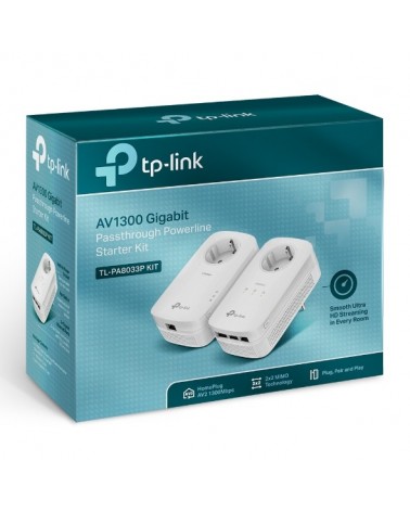 icecat_TP-LINK TL-PA8033P KIT adattatore di rete PowerLine 1300 Mbit s Collegamento ethernet LAN Bianco