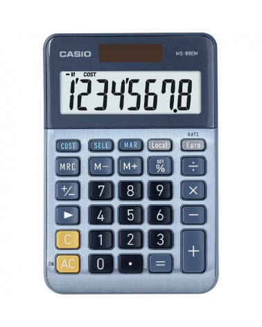 icecat_Casio MS-88EM kalkulačka Desktop Kalkulačka s displejem Modrá