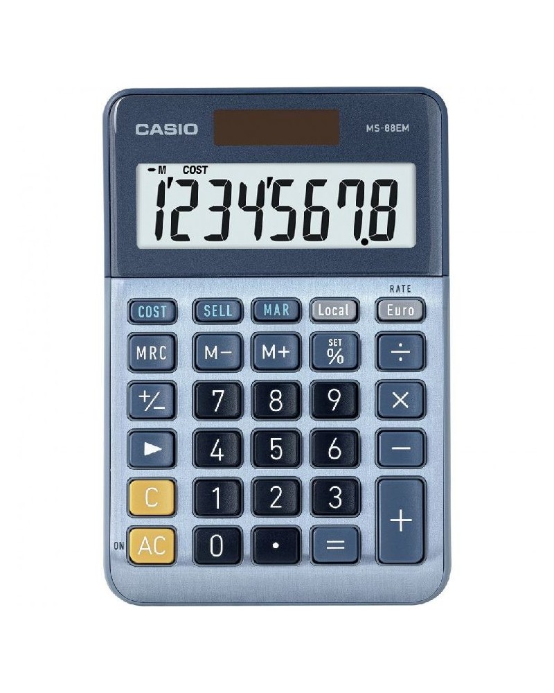 icecat_Casio MS-88EM calculatrice Bureau Calculatrice à écran Bleu