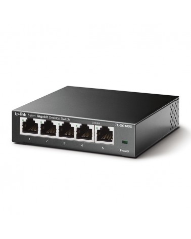 icecat_TP-LINK TL-SG105S Non-géré L2 Gigabit Ethernet (10 100 1000) Noir