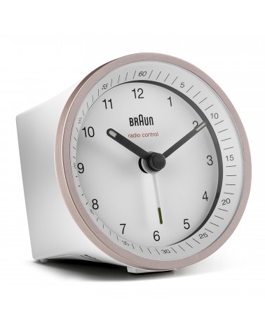 icecat_Braun BC07 Reloj despertador analógico Rosa, Blanco
