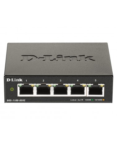 icecat_D-Link DGS-1100-05V2 commutateur réseau Géré Gigabit Ethernet (10 100 1000) Noir