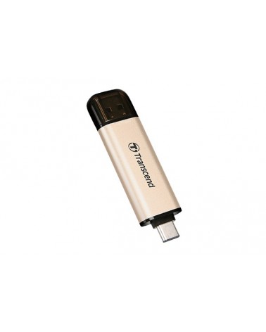 icecat_Transcend JetFlash 930C USB flash drive 128 GB USB Type-A   USB Type-C 3.2 Gen 1 (3.1 Gen 1) Gold